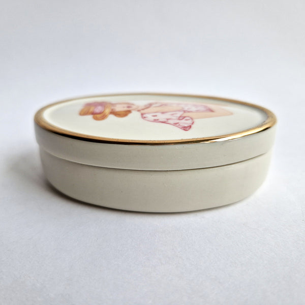 Mid-century porcelain trinket box