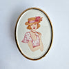 Mid-century porcelain trinket box