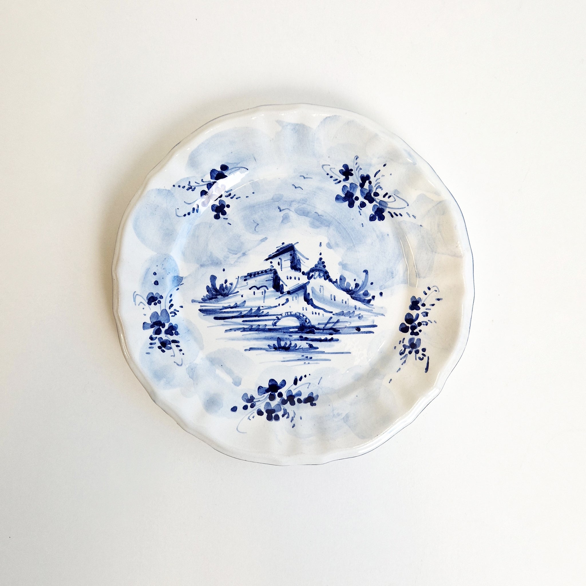 Mid-century Italian ceramic plate by Fenice Albisola