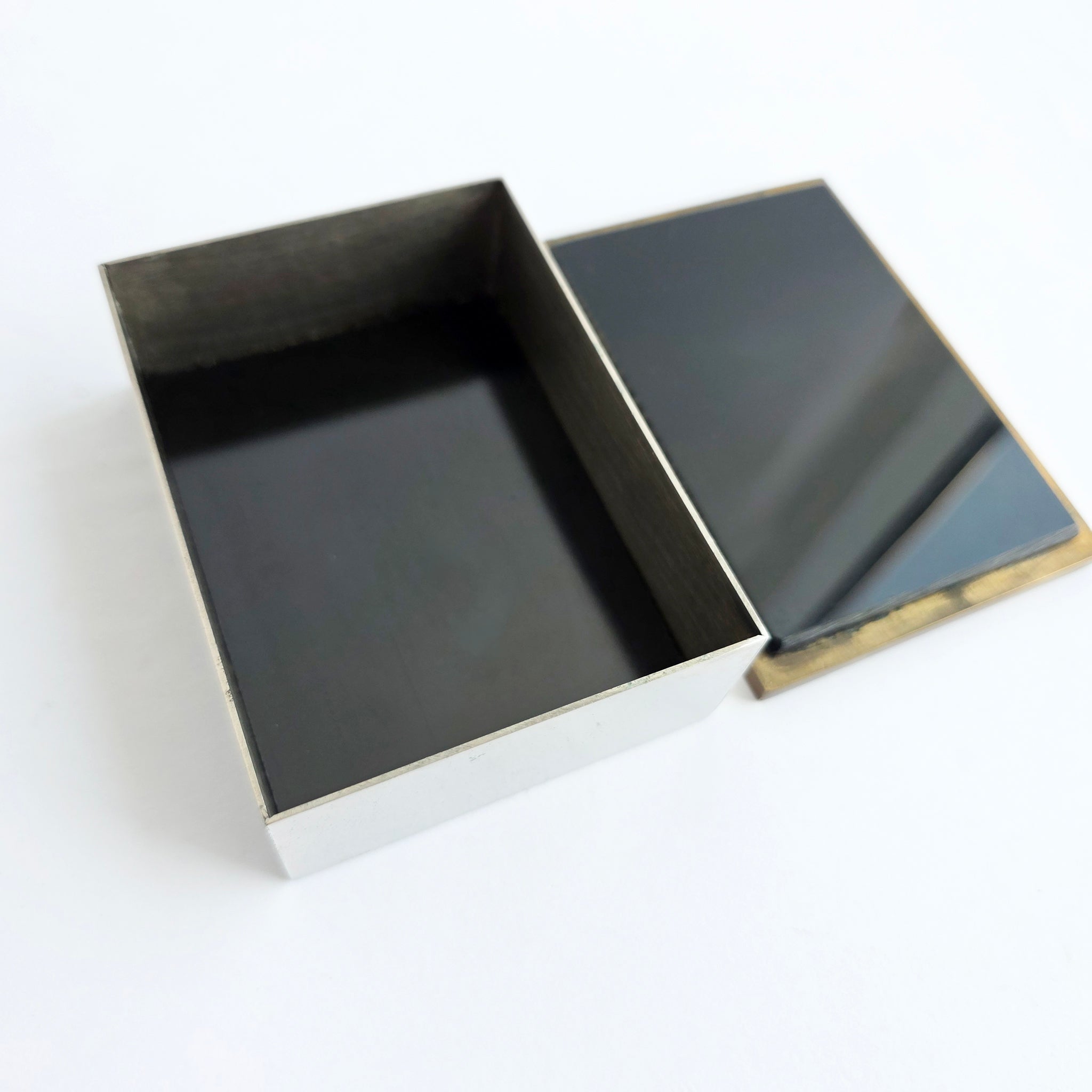 1970s Italian bronze trinket box