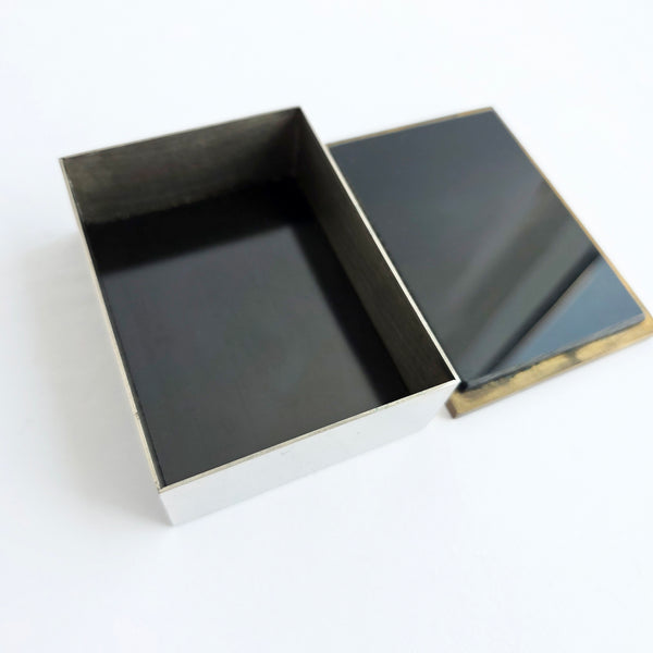 1970s Italian bronze trinket box