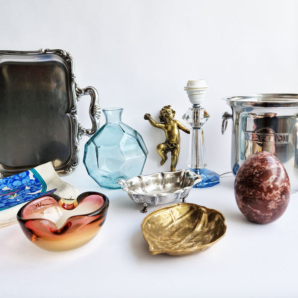 Mid-century Italian cut-glass table lamp