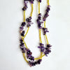 Pre-owned amethyst and bead necklace