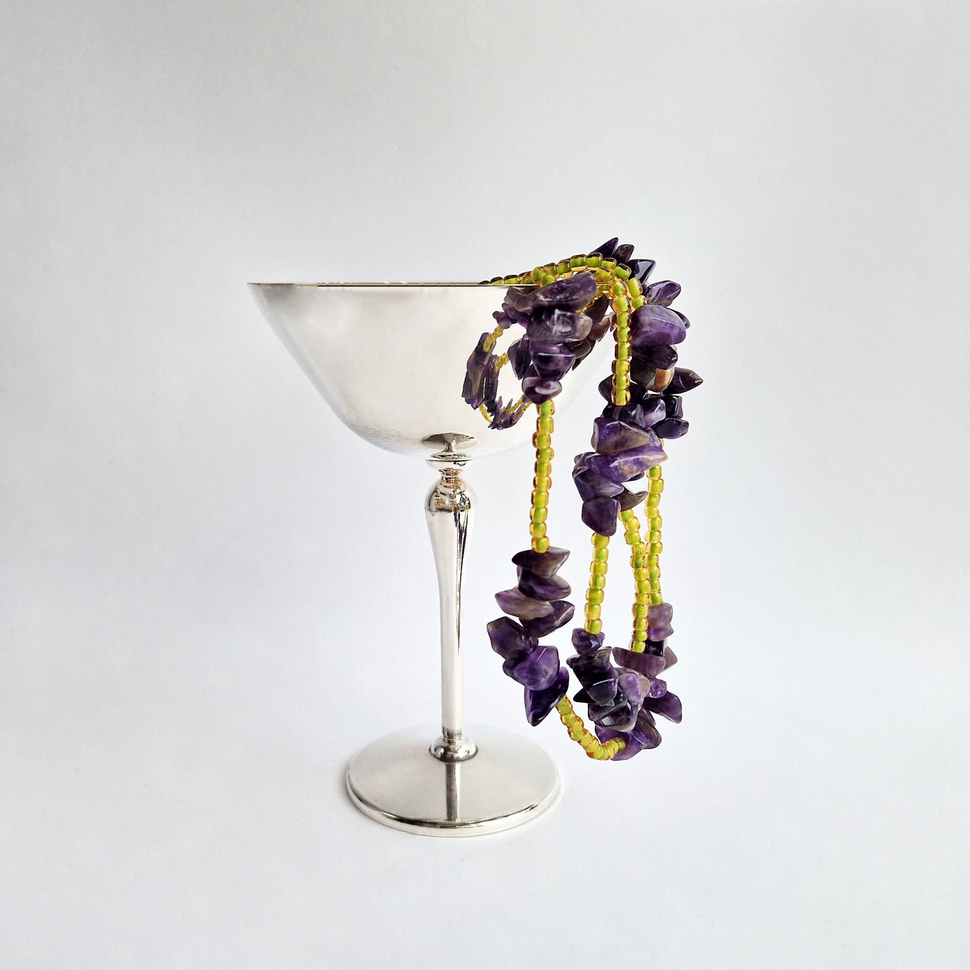 1970s silver-plated champagne glasses
