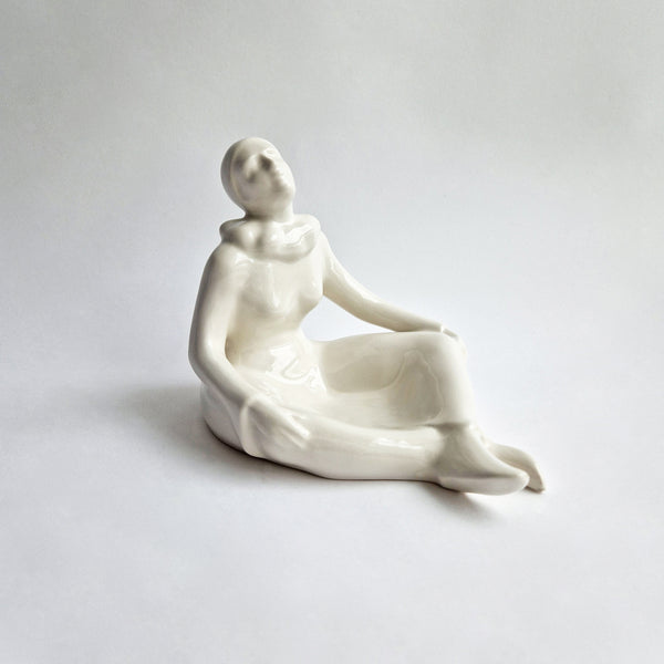 Pre-loved ceramic Pierrot dish by Imolarte