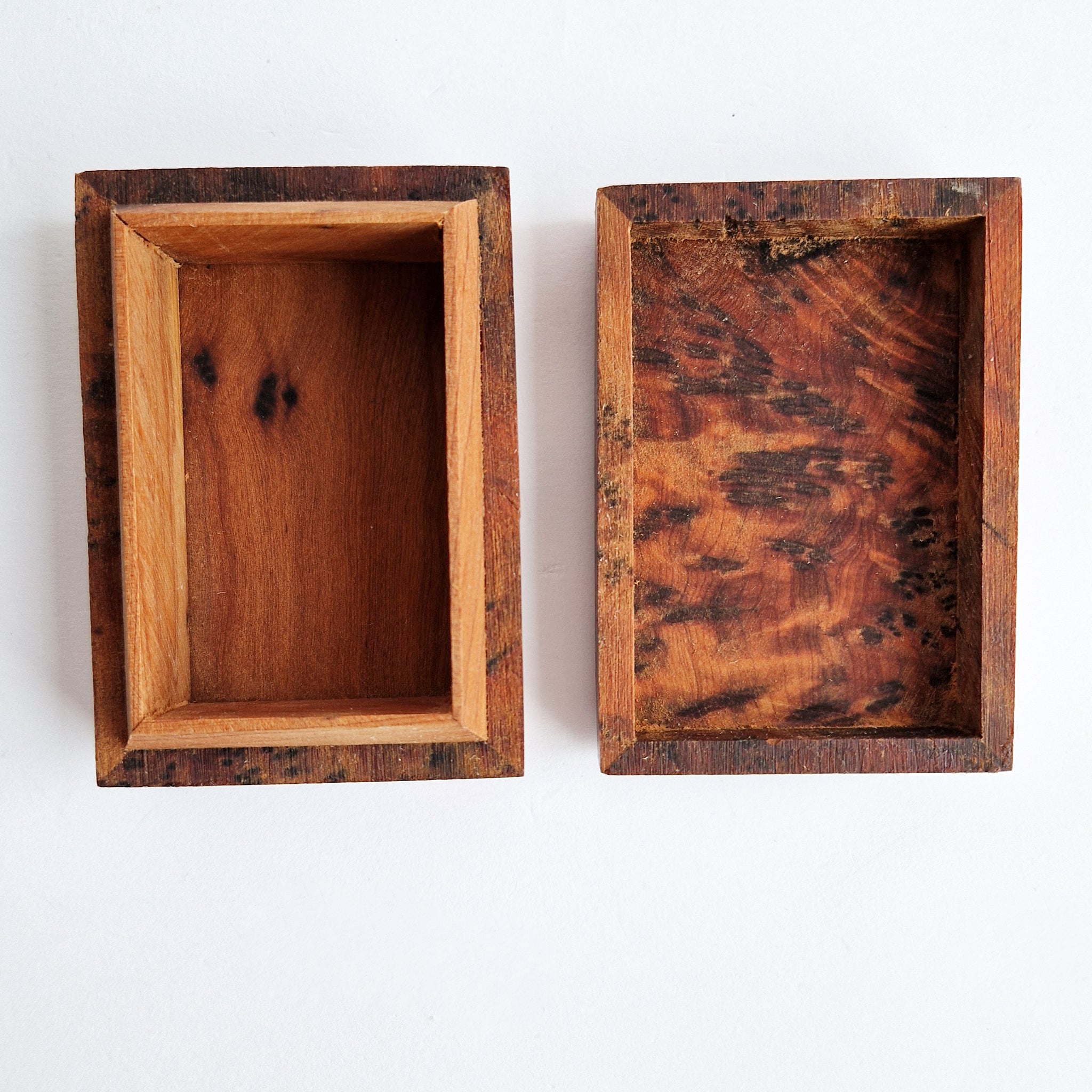 Pre-loved burlwood trinket box
