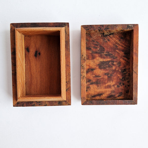 Pre-loved burlwood trinket box