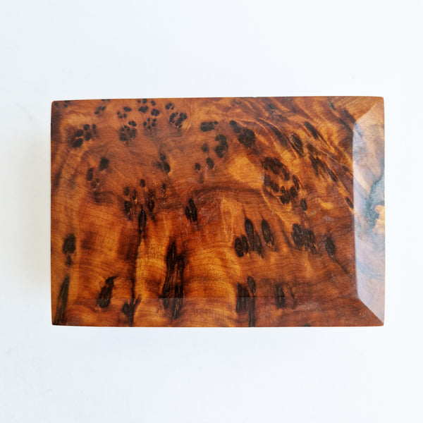 Pre-loved burlwood trinket box