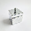 Pre-loved Italian silvered ceramic trinket box