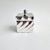 Pre-loved Italian silvered ceramic trinket box