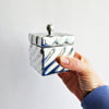Pre-loved Italian silvered ceramic trinket box