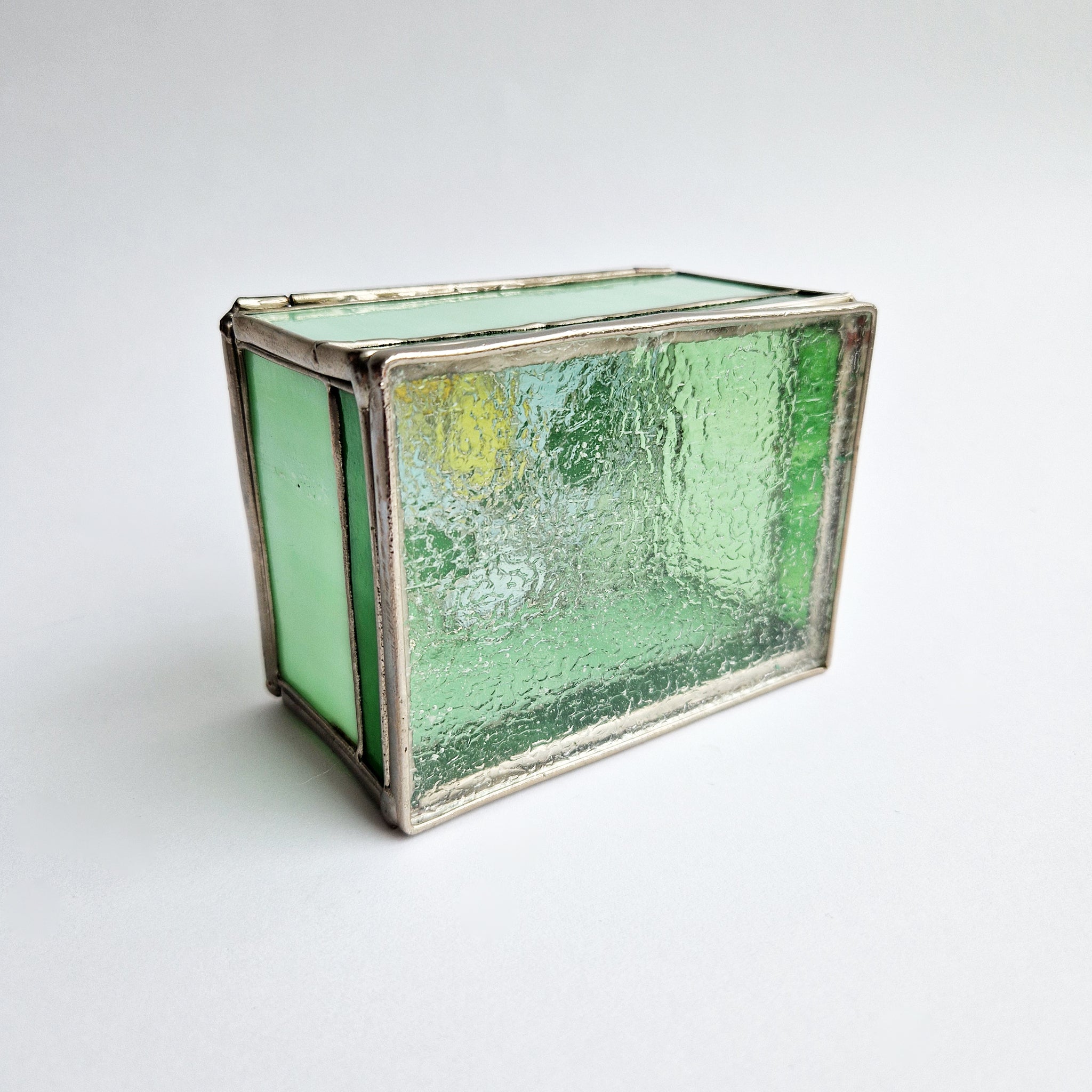 Pre-loved stained glass trinket box