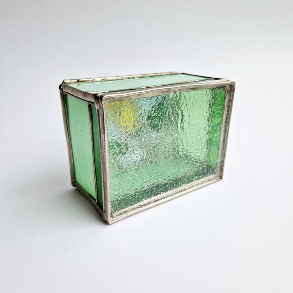 Pre-loved stained glass trinket box