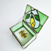 Pre-loved stained glass trinket box
