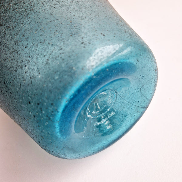 Vintage scavo glass amphora vase