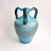 Vintage scavo glass amphora vase