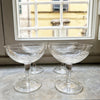 Vintage Italian champagne glasses set