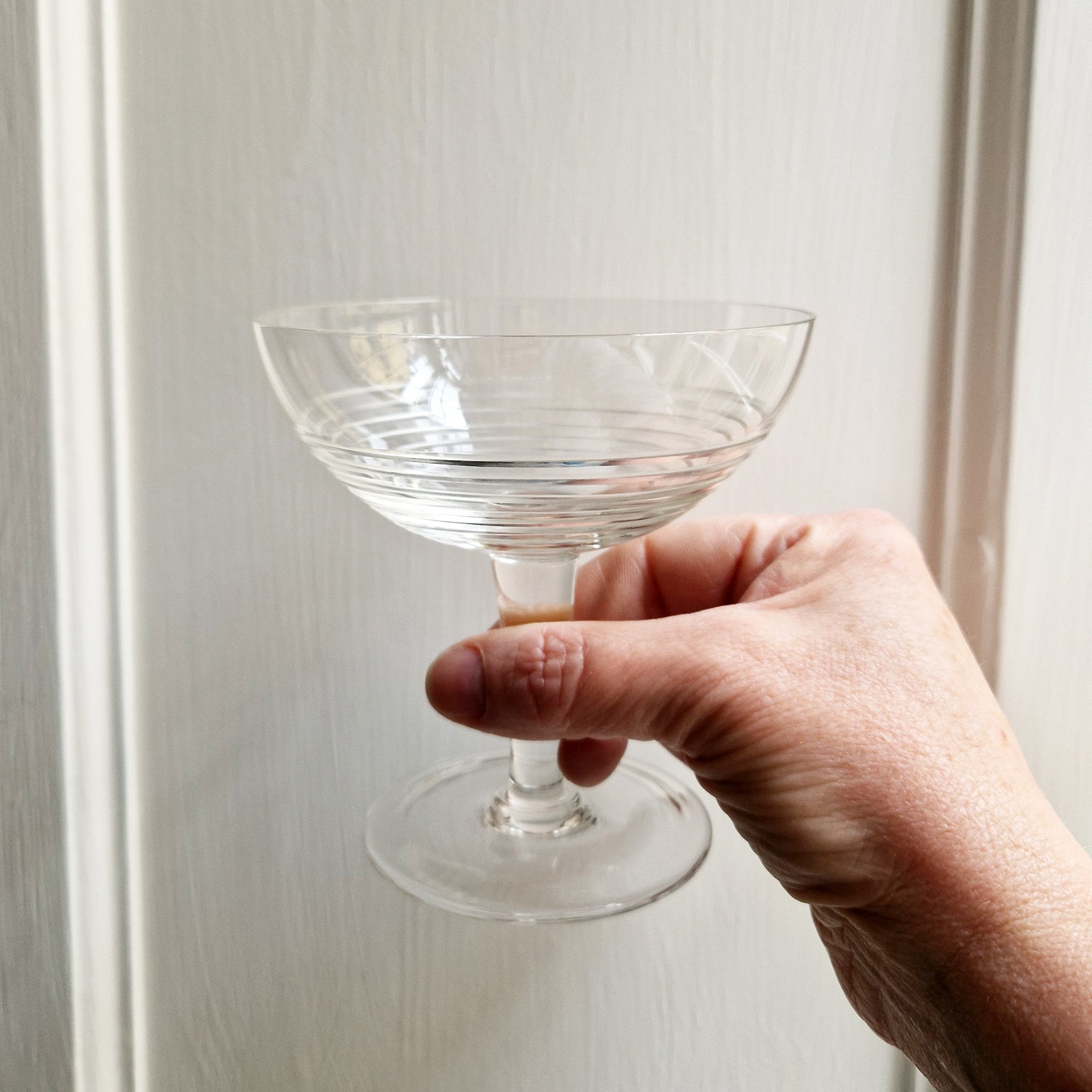 Vintage Italian champagne glasses set