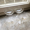 Vintage Italian champagne glasses set