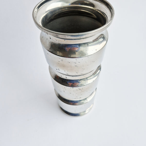 1960s Italian pewter vase by San Nazaro