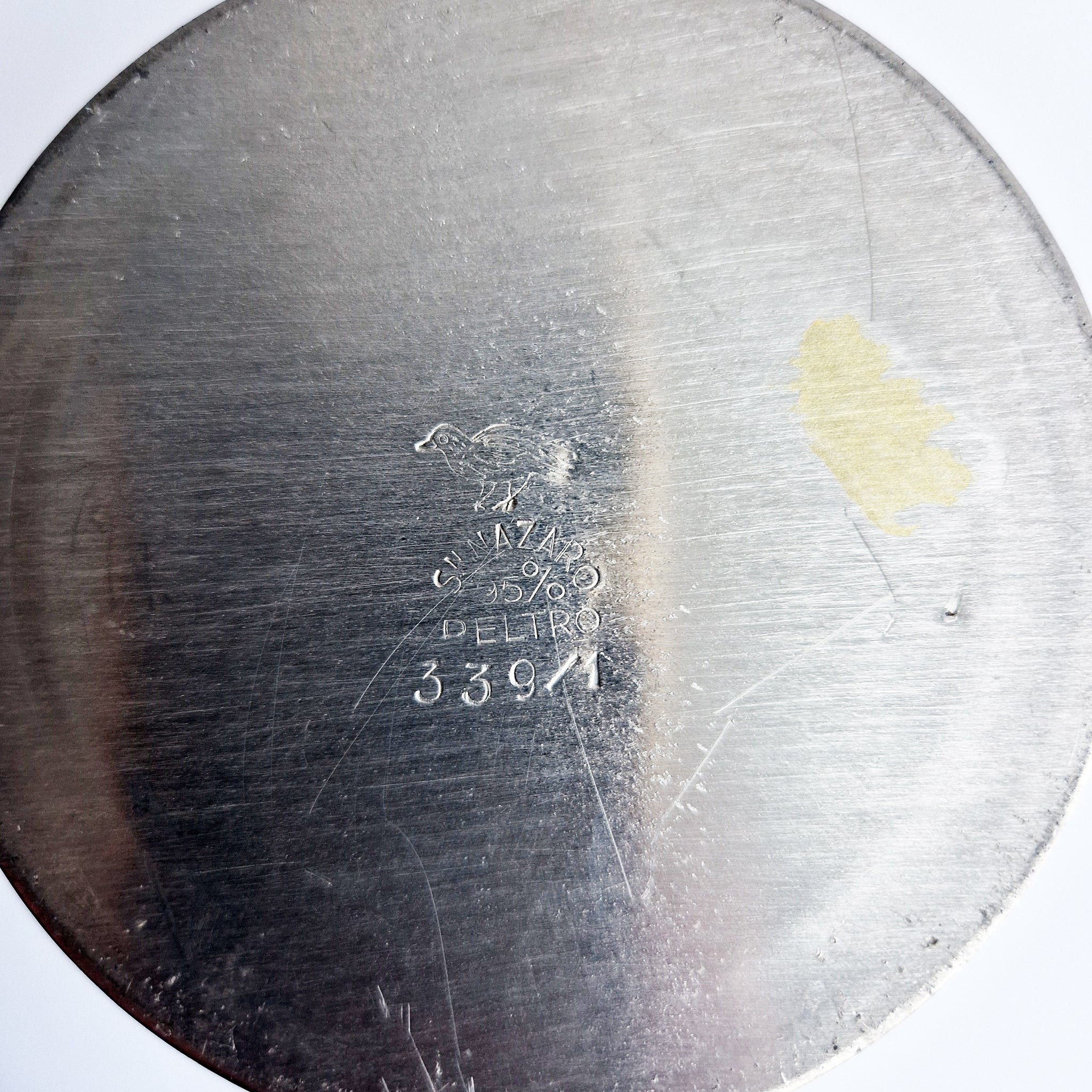 1960s Italian pewter vase by San Nazaro