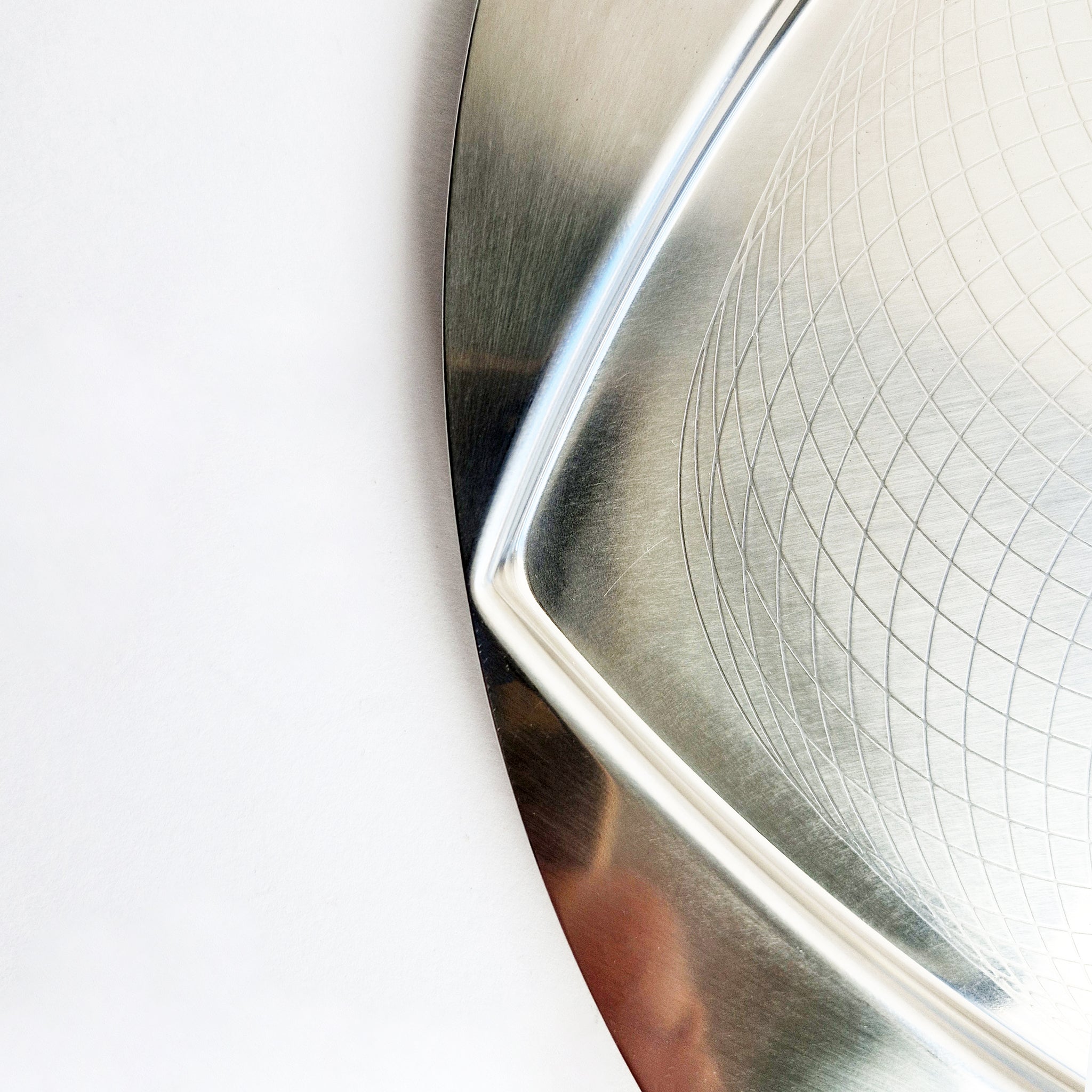 Vintage 'Trifolgio' tray by Franco Grignani for Alessi