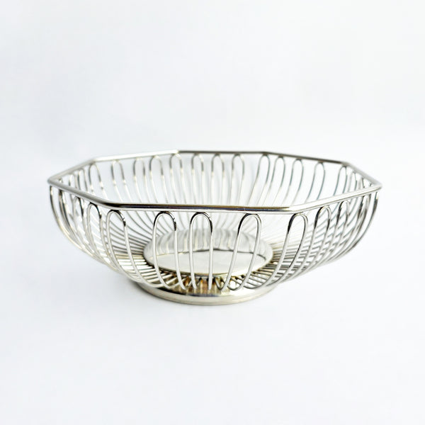 Vintage Alessi-style fruit basket
