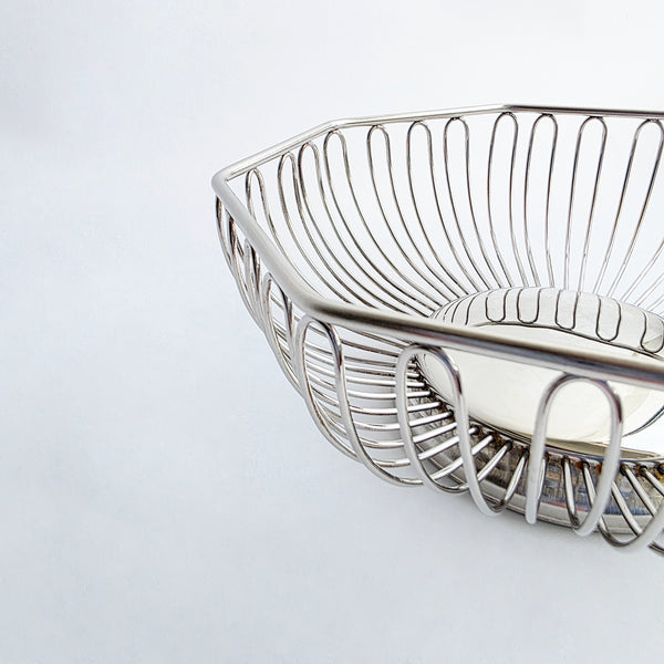 Vintage Alessi-style fruit basket
