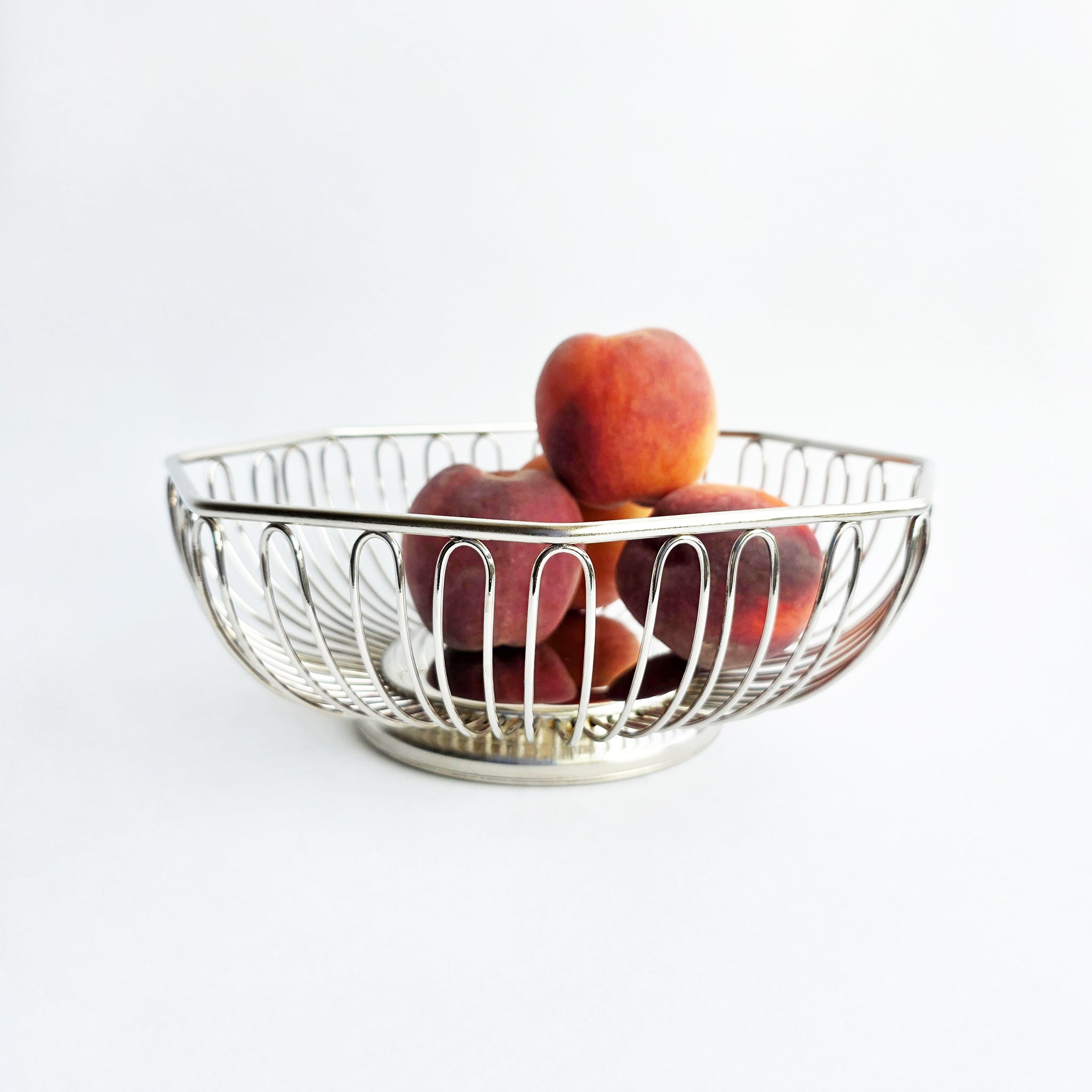 Vintage Alessi-style fruit basket