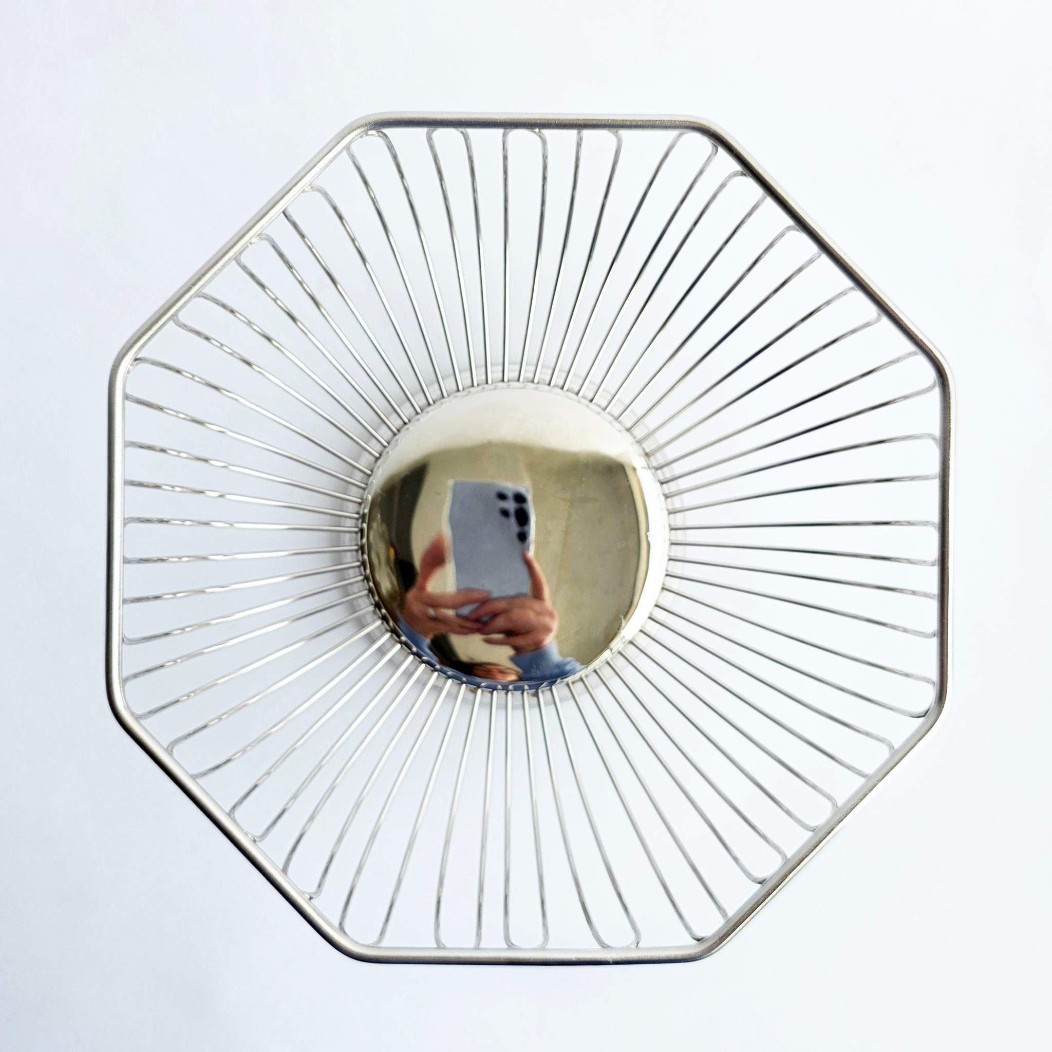 Vintage Alessi-style fruit basket