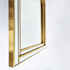 1980s Art Deco style gold mirror by Deknudt