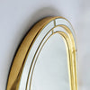 1980s Art Deco style gold mirror by Deknudt