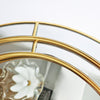 1980s Art Deco style gold mirror by Deknudt