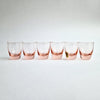 Vintage pink shot glasses (set of 6)