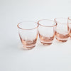 Vintage pink shot glasses (set of 6)