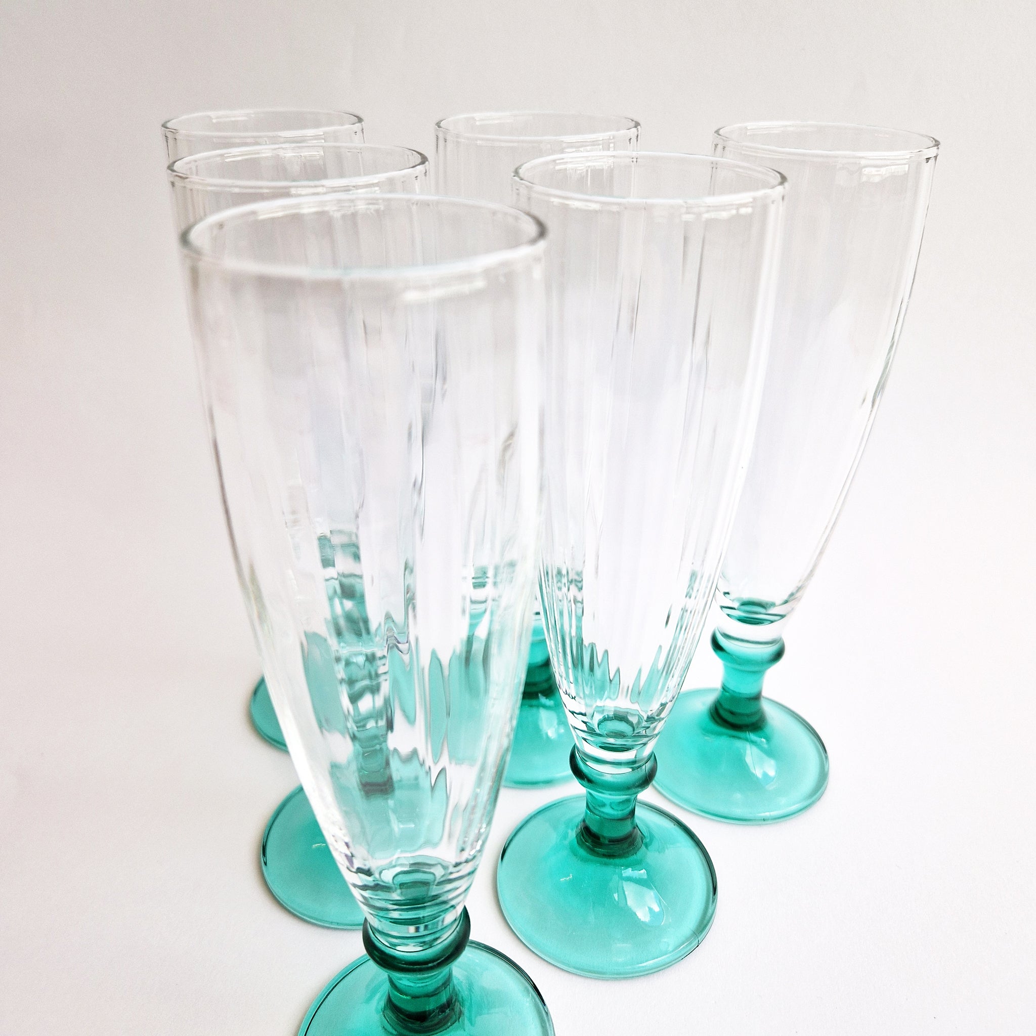 Vintage Italian champagne glasses (set of 6)