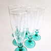 Vintage Italian champagne glasses (set of 6)