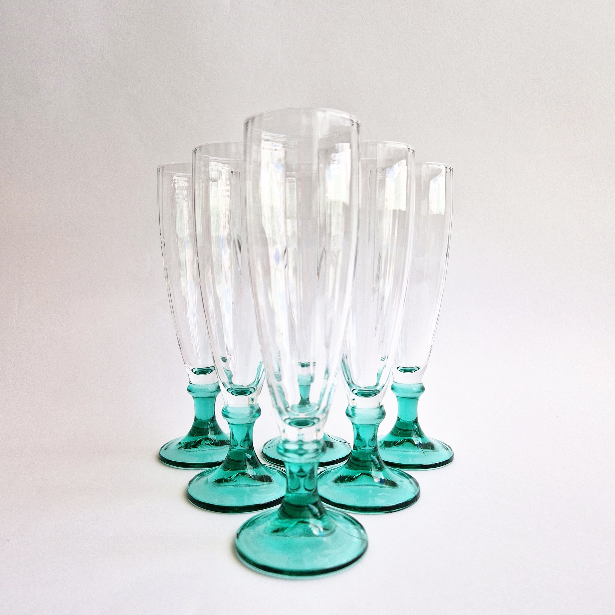 Vintage Italian champagne glasses (set of 6)