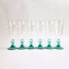 Vintage Italian champagne glasses (set of 6)