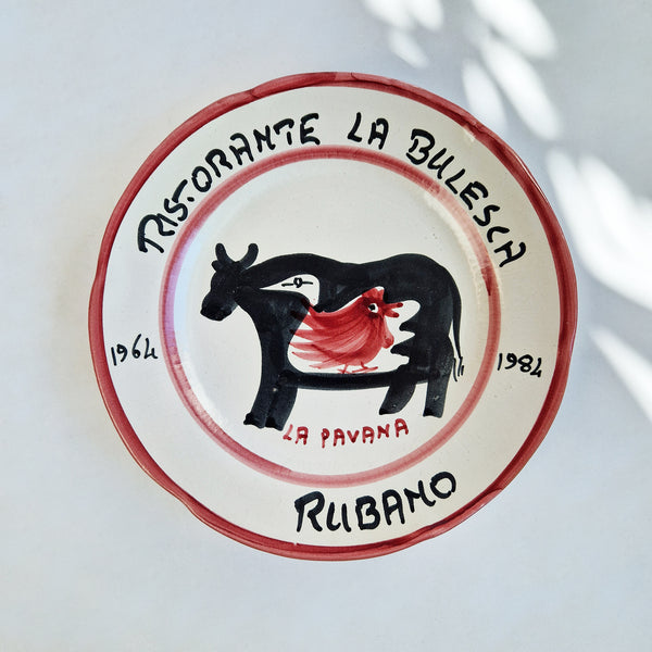 Vintage Buon Ricordo restaurant plates