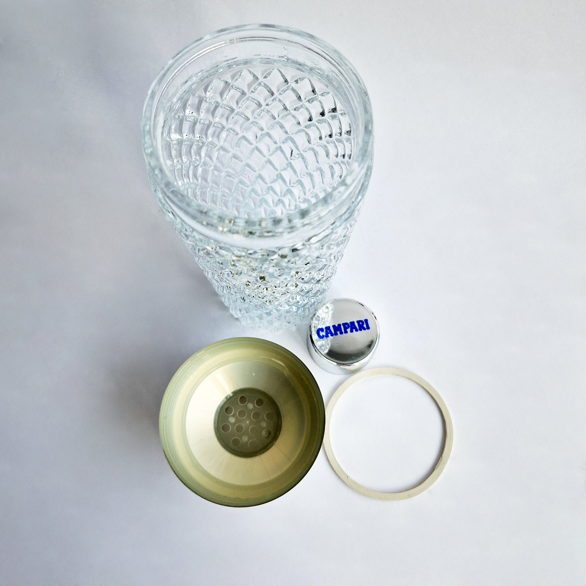 Vintage Campari cocktail shaker