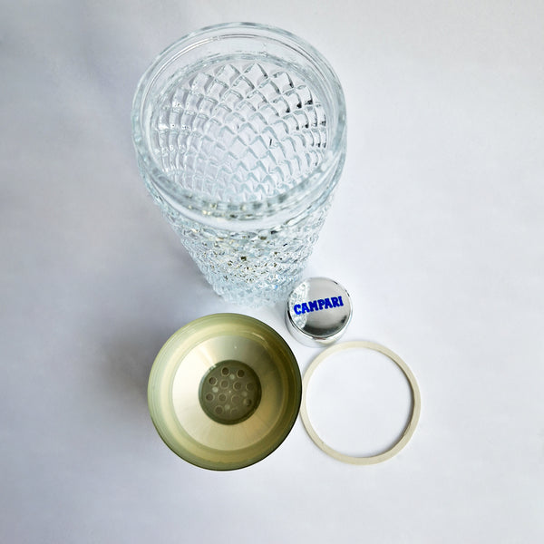 Vintage Campari cocktail shaker