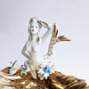 Vintage Italian porcelain mermaid dish by Capodimonte