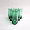 Vintage Empoli green glass tumblers (Set of 6)
