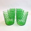 Vintage Empoli style green glass tumbler set