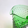 Vintage Empoli style green glass jug