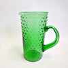 Vintage Empoli style green glass jug