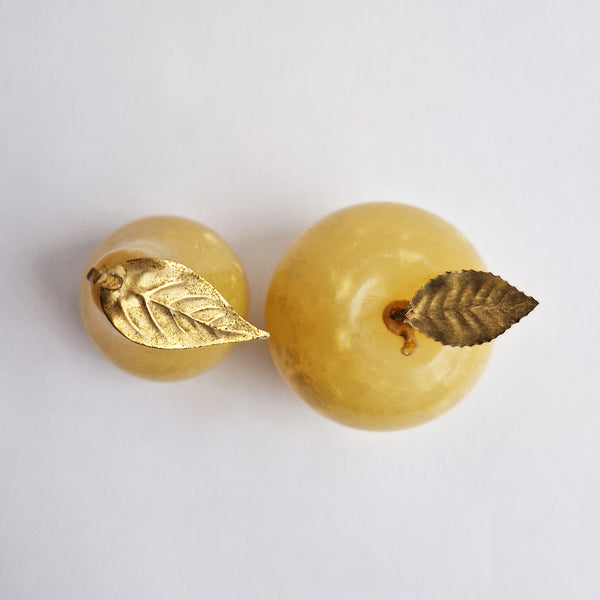 Vintage Italian alabaster apple and pear