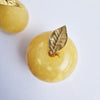 Vintage Italian alabaster apple and pear
