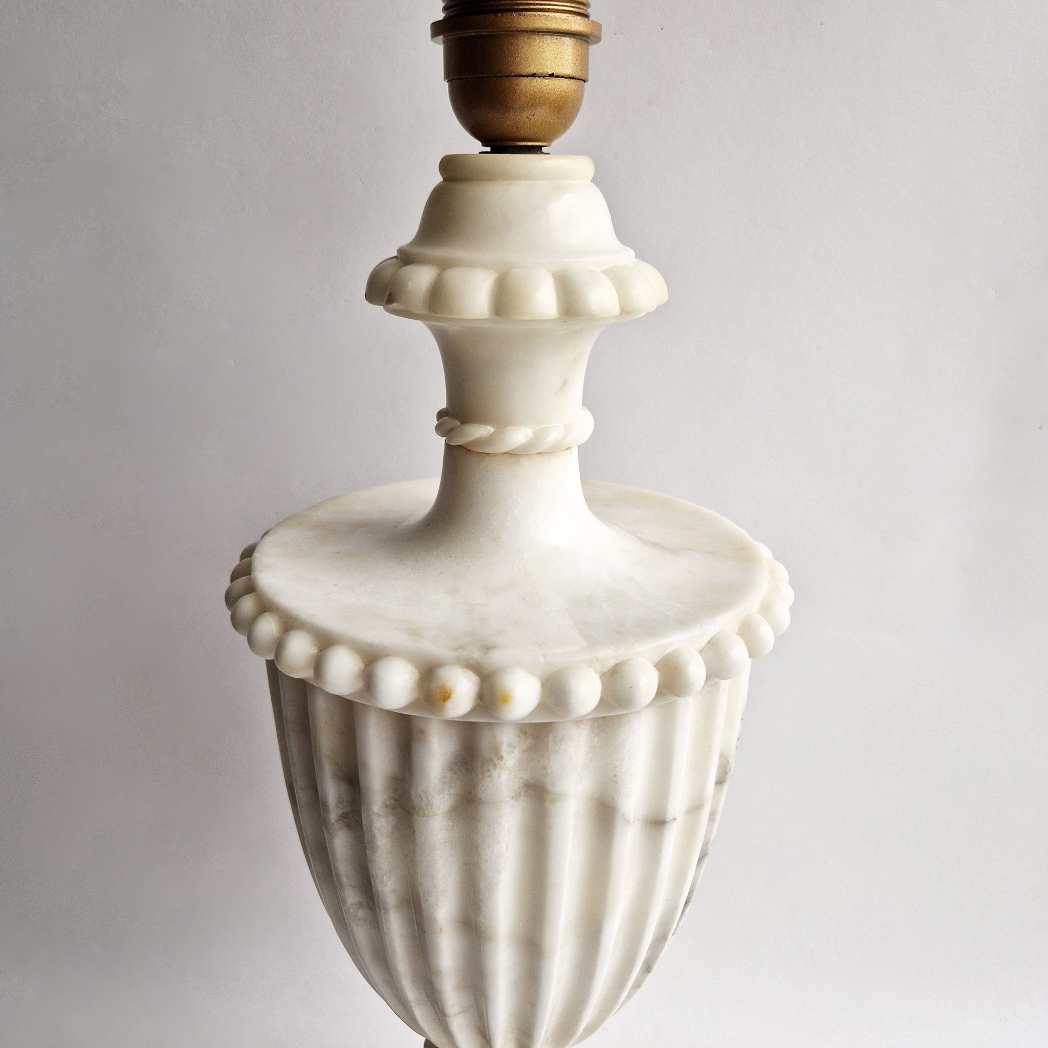 Vintage Italian XL alabaster table lamp